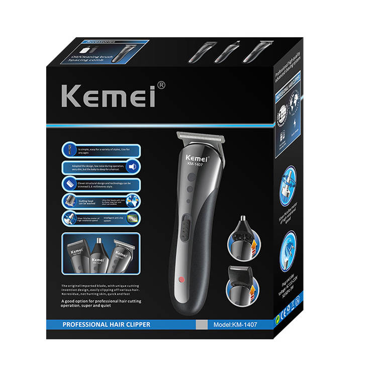 (3-in-1) Hair Trimmer (KM-1407)