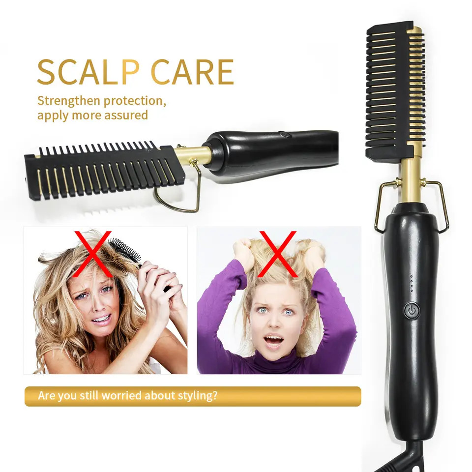 Hot Comb Hair Straightener