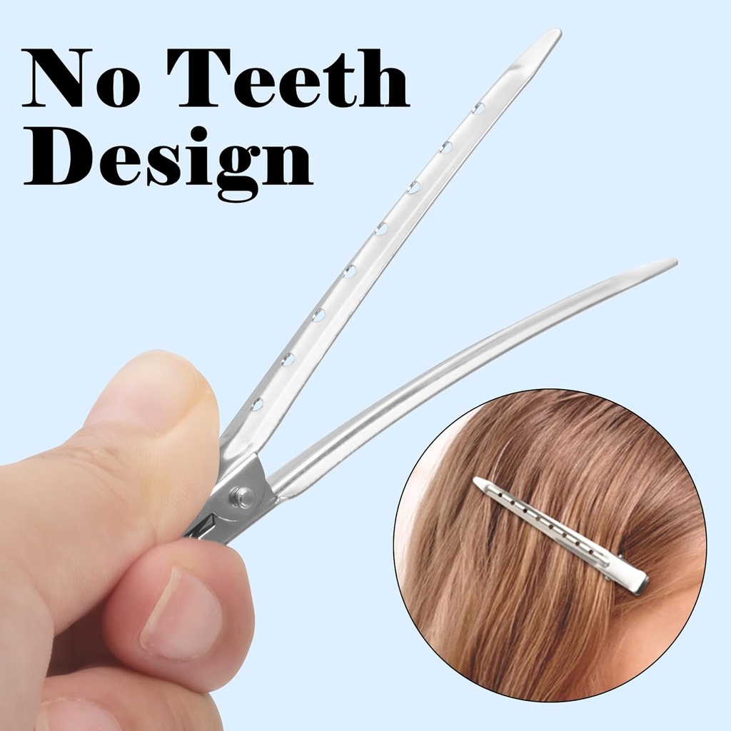  Metal Alligator Curl Clips