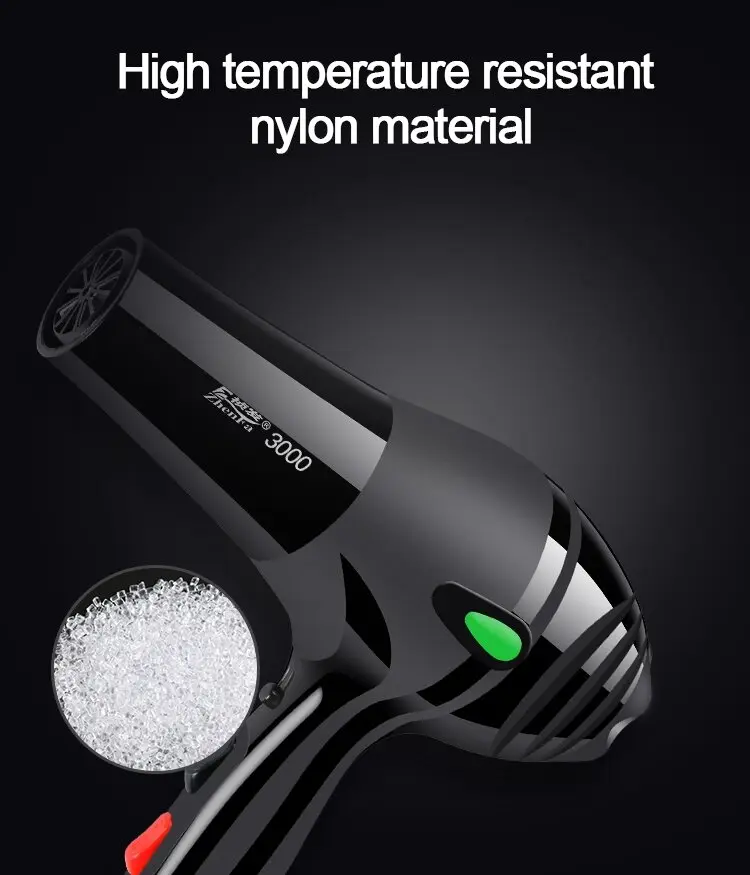 Hair Dryer Blower ZF-3000_high_temperature resistant_Nylon Material.webp
