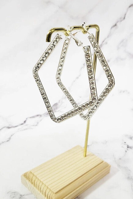 Diamond Hoop Earring