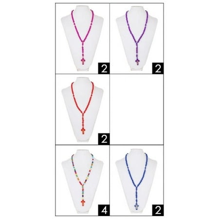 [0502237B-POS-ECO] Beaded Rosary Necklace