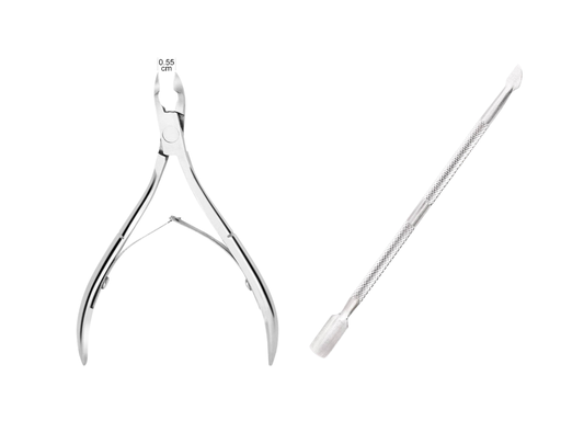 [0501751N-POS-ECO] Nail Nipper + Cuticle Pusher